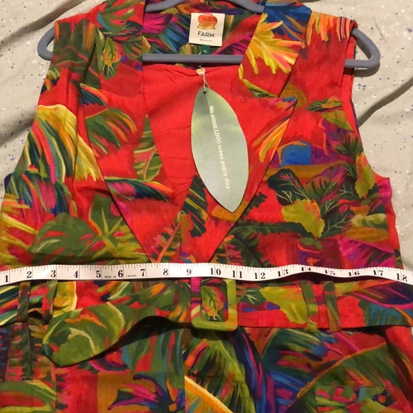 FARM Rio Red Urban Jungle Mini dress XL BNWT - Picture 4 of 4